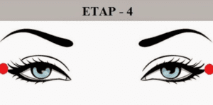 masaż 5 punktów w okół oczu